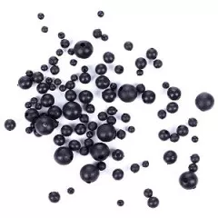 AMZfishing 100x Gummiperlen 10 Mm Schwarz – Robustes Angelzubehör Als Knotenschutz & Stopper Für Welsmontagen Und Meeresrigs
