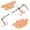 Zite Fishing Hecht Shallow-Rig-System teils UV Aktiv S 9cm & L 13 cm - Gummifisch-System ideal für Hechtköder 15 - 26 cm_auswahl2