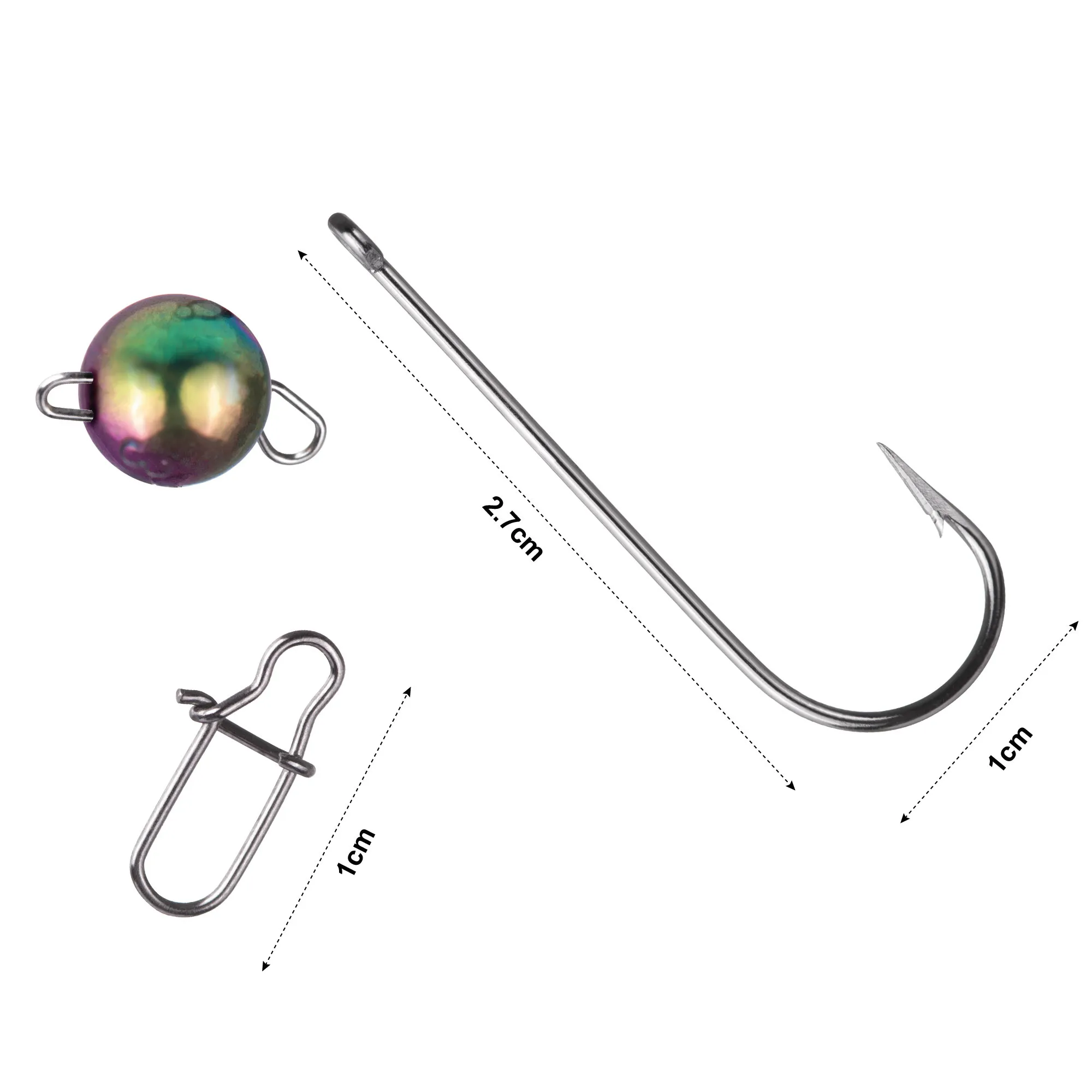 Balzer Cheburashka Angelhaken Mit Öhr Und Widerhaken - 5er Set Für Gummiköder, Großes Öhr Mit Haltedraht - Perfekt Zum Raubfischangeln Mit Clip Jigs