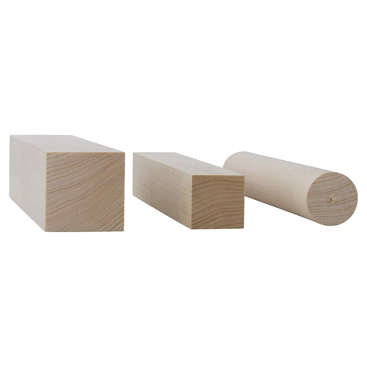 Schnitzholz Set 3 Stück Lindenholz zum Schnitzen von Zite Tools