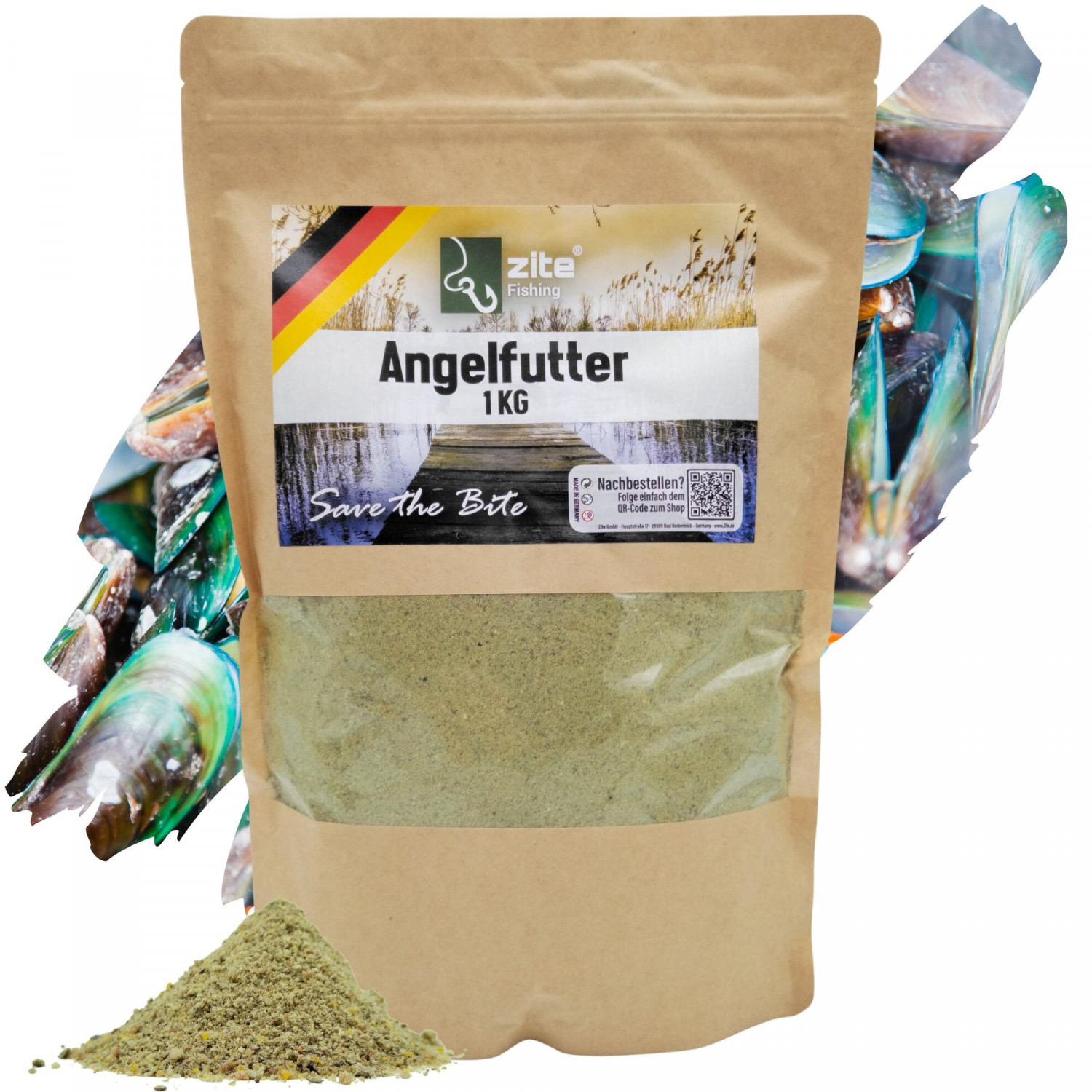 Angelfutter Ground Bait Karpfen Friedfisch Angeln 1kg Aromaauswahl Zite Fishing - Bild 10 von 13