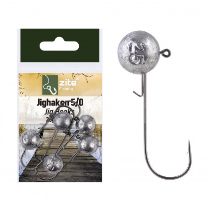 Zite Fishing 5/0 Jighaken 25g 5 tlg.