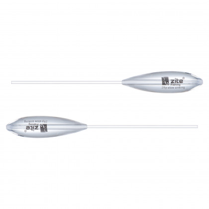 Zite Fishing 25g Sbirolino Doppelpack Langsam Sinkend Transparent Zite Fishing