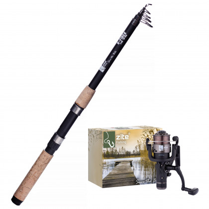 Zite Fishing Teleskoprute 2,70 m + Freilaufrolle bespult