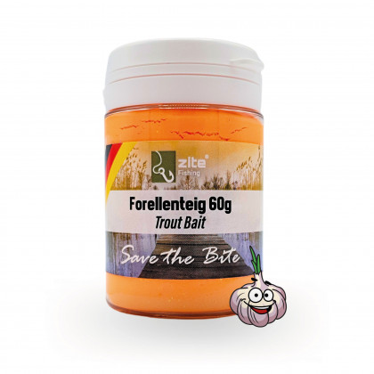Zite Fishing Forellenteig Orange 60 g Trout Bait Forellenpaste mit Knoblaucharoma