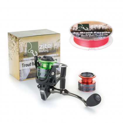 Zite Fishing Forellen-UL-Rolle + 3x geflochtene Schnur