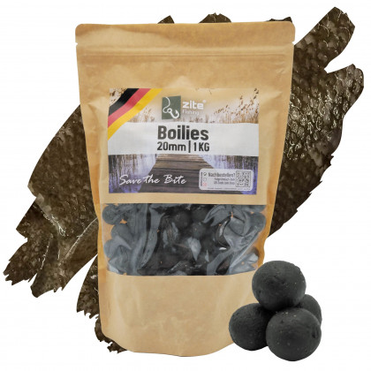 Boilies 20 mm Karpfenangeln Köder Halibut Aroma 1kg Beutel