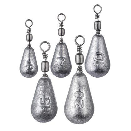 Tropfenblei Set 5-20g - Grundblei Angeln Birnenblei Sortiment 5 Stück - Zite Fishing