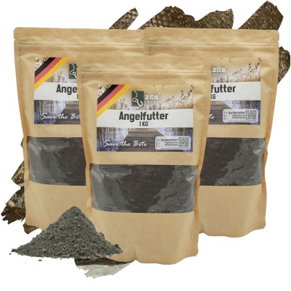 Zite Fishing 3x1kg Beutel Grundfutter Halibut - Verführerisches Aroma & Top Qualität