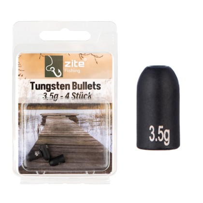 Zite Fishing Tungsten Bullet-Gewichte 4 x 3,5g