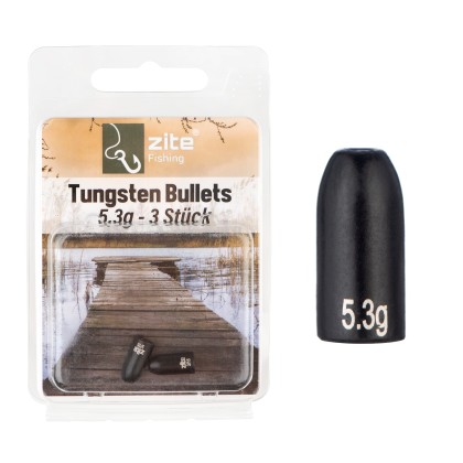 Zite Fishing Tungsten Bullet-Gewichte 3 x 5,3g