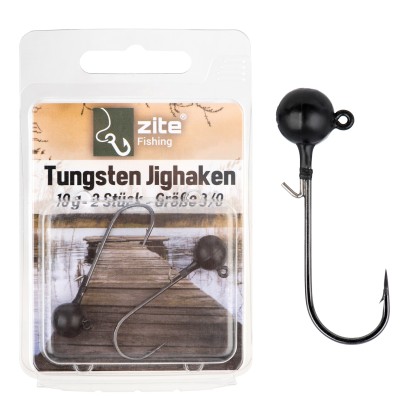 3/0 Tungsten Jighaken 10,6g 2tlg. Zite Fishing