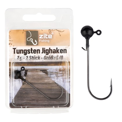5/0 Tungsten Jighaken 2 St. 7,2g Zite Fishing 