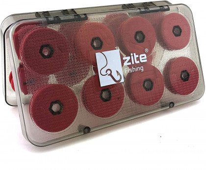 Zite Fishing Vorfachaufwickler-Box mit 16 Schnuraufwicklern
