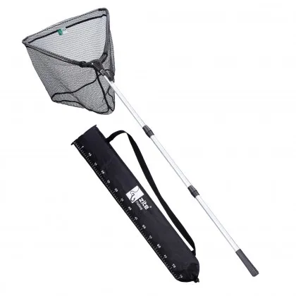 HanQZen Teleskop-Angelkescher 2025 - Gummiert Für Raubfisch & Teichangeln