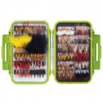 Fliegen Set Fliegenfischen 120 Stück in Box Zite Fishing