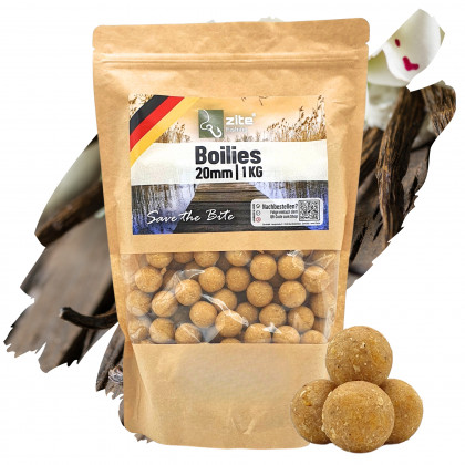20mm Karpfen Vanille Boilies Angelköder 1kg Beutel Zite Fishing