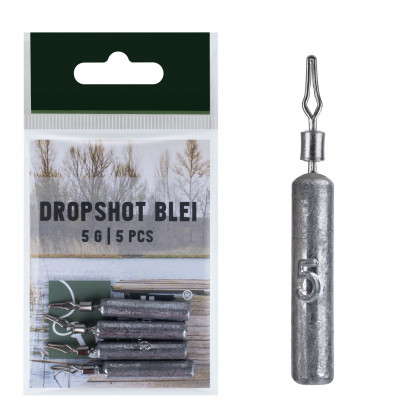 Drop Shot Blei mit Clip 5 g 5 Stück Set Zite Fishing