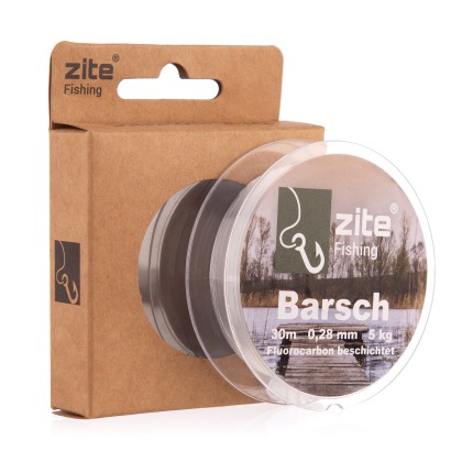 Zite Fishing Fluorocarbon Vorfach Schnur Barsch Angeln 0,28mm 30m