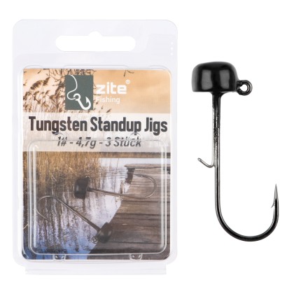 Tungsten Standup Jigs 1# 4,7g für Gummiköder - Bleifreier Angelhaken