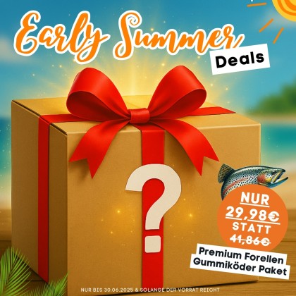 Forellen Gummiköder Überraschungspaket - 7 Dosen Premiumköder - Ideale Geschenkidee