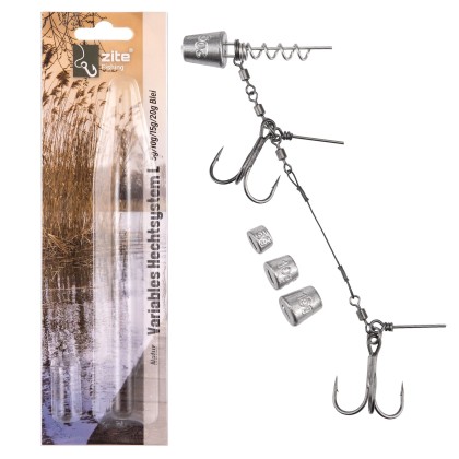 Zite Fishing Variables Hechtsystem L 13cm Natur 5-20g - ideal für Gummiköder 21-26 cm
