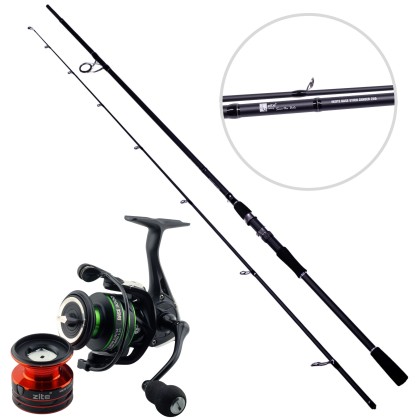 Zite Fishing Inzite Base Stick Zander 255cm 15–55g Zanderrute mit Spinning Reel Base 3000 Angelrolle 5+1