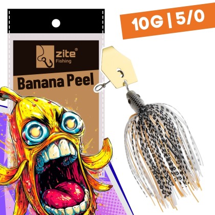 Inzite Blader Bladed Jig 10 g – Haken 5/0 – Banana Peel – Starke Vibration & Trailerfähig