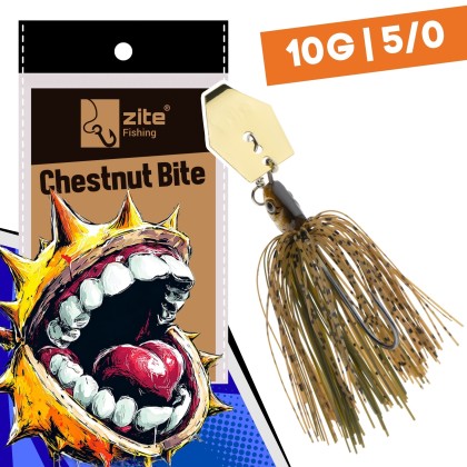 Inzite Blader Bladed Jig 10 g – Haken 5/0 – Chestnut Bite – Starke Vibration & Trailerfähig