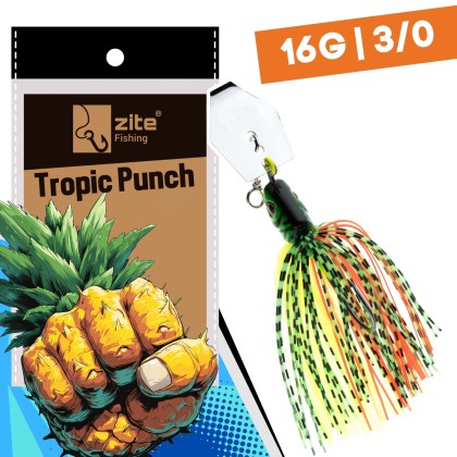 Inzite Blader Bladed Jig 16 g – Haken 3/0 – Tropic Punch – Starke Vibration & Trailerfähig