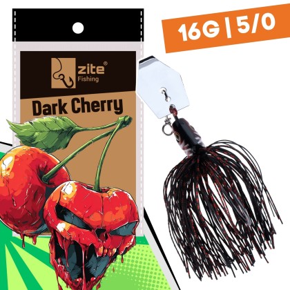 Inzite Blader Bladed Jig 16 g – Haken 5/0 – Dark Cherry – Starke Vibration & Trailerfähig