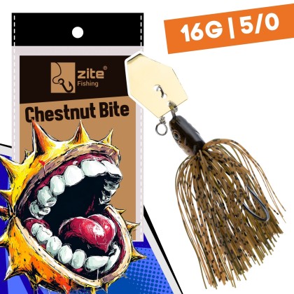 Inzite Blader Bladed Jig 16 g – Haken 5/0 – Chestnut Bite – Starke Vibration & Trailerfähig