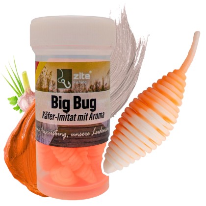 Big Bug Sweet Orange Knoblauch 50 mm 8 Stück Käfer Imitat Forellenköder Zite Fishing