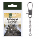 Zite Fishing Dreifachwirbel 15 Stück Forellenwirbel Größe 12