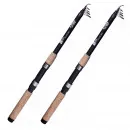 2x Allround Teleskoprute 2,40 m Forelle Barsch Zite Fishing 