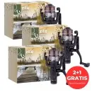 Zite Fishing 3x Freilaufrolle bespult Angelrolle Freerunner Reel 4000 1BB