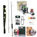 Zite Fishing Ultra Light Set 190cm Forellen-Rute mit UL Angel-Rolle, 3fach geflochtener Schnur und viel Angel-Zubehör