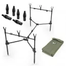 Zite Fishing Compact Rod Pod 90 - 120 cm + 6x Schnellverschluss Adapter