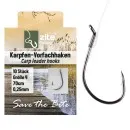 Karpfen Vorfachhaken Größe 2 – Vorgebunden 70 cm 0,25 mm 10 Stück Zite Fishing