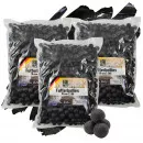 Zite Fishing Futterboilies Fisch schwarz 18 mm 3x3 kg