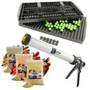 Zite Fishing 3x1kg Boilie Mix + 38cm Boiliegun Aluminium 600ml und -roller 16 mm Set für Karpfenangler