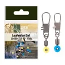 Laufwirbel Set Größen S & M - 15 Stück Perlen Wirbel Forellen Angeln & Mehr