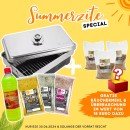 Summerzite Deal: Tischräucherofen Sparbundle mit Brennpaste & 3x Räucherlake + 3x Räuchermehl & Filetiermesser GRATIS
