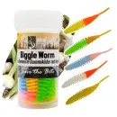Zite Fishing Biggle Worm Schock Mix Knoblauch 6,5 cm 8 Stück