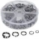 Zite Fishing Sprengringe Sortimentsbox - 150 Splitringe Angeln im Set