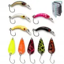 Top Forellen Spoons Forellenwobbler Köderbox Set 11-tlg Zite Fishing
