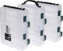 Zite Fishing Köderbox-Set - 3 doppelseitige Köderboxen mit Tragegriff 20x15,5x4,