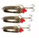 Löffelblinker Set zum Raubfisch Angeln Gold 16-34g 3-teilig Zite Fishing