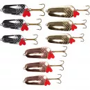 Zite Fishing Löffelblinker Set in Kupfer, Silber, Gold 9 Stück