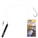 Zite Fishing Tungsten Drop Shot Ready Rig #L mit 14g Gewicht, DS Haken & Fluorocarbon-Coated Vorfach als Fertigmontage